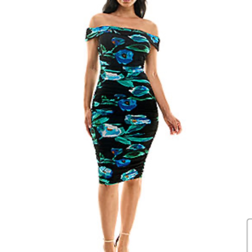 Premier Amour Short Sleeve Sheath Wedding Guest Dress